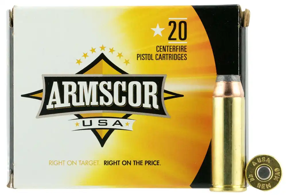 Armscor FAC44M-2N Pistol Ammo 44 Mag 240gr JHP 20rd