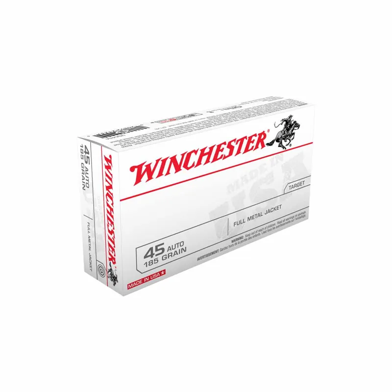 Winchester 45 ACP 185gr FMJ 50rd - Box