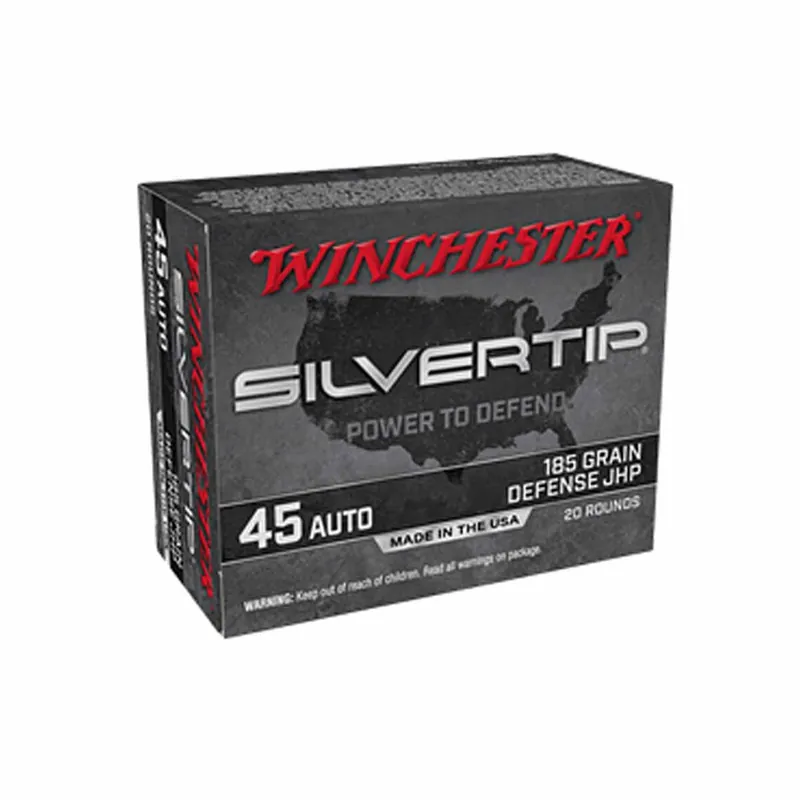 Winchester 45ACP 185gr Silvertip HP 20rd - Box