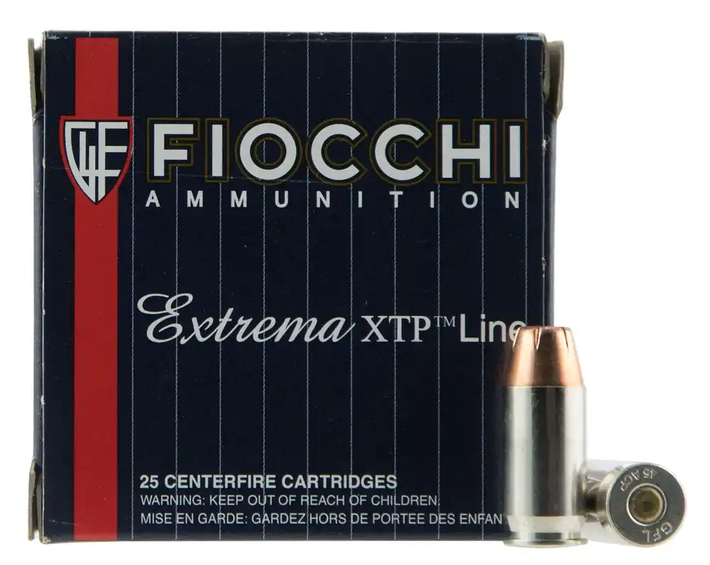 Fiocchi 45XTP25 Extrema Pistol Ammo 45 ACP, XTP JHP, 230 Gr, 900 fps