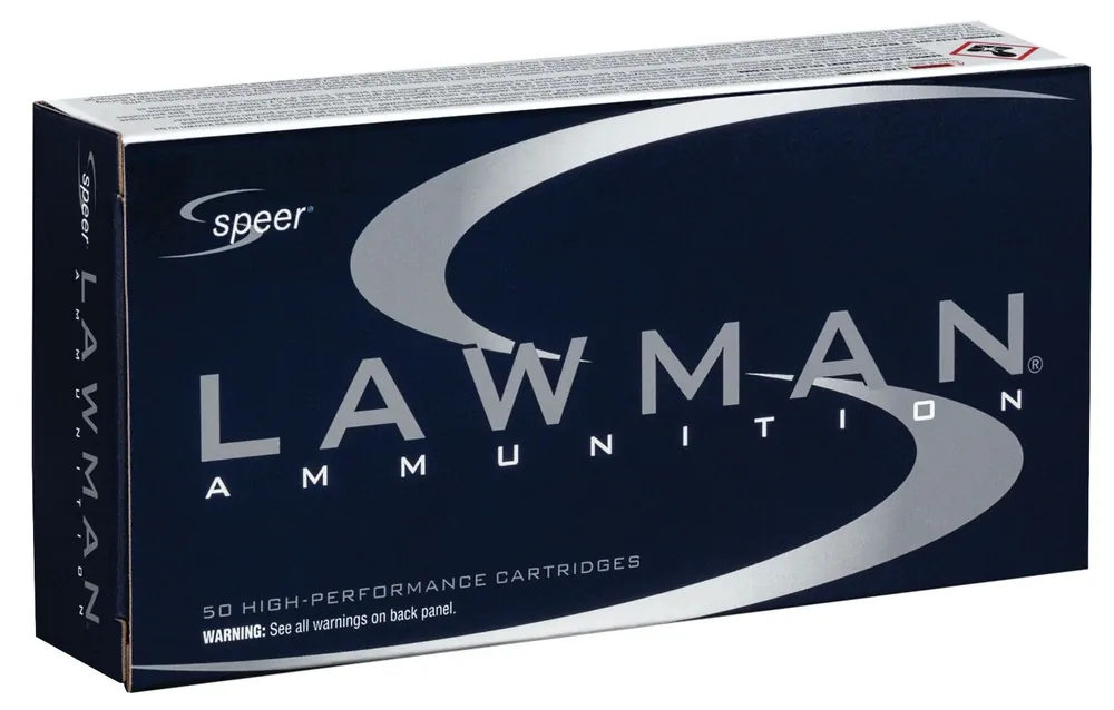 Speer Lawman 45 GAP 185 gr Total Metal Jacket Flat Nose 50 Per Box