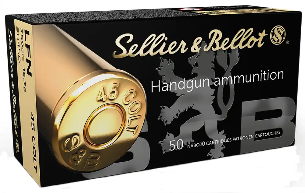 Sellier & Bellot Handgun 45 Colt 250 gr Lead Flat Nose 50 Per Box