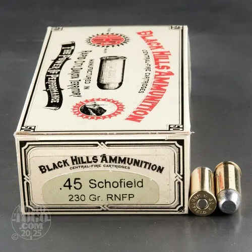 Black Hills Cowboy Action 45 S&W Ammo Schofield 230gr RFNP 50 Rds. DCB455SCHON1