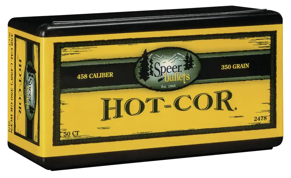 Speer Hot-Cor 45 Cal 350 gr Soft Point Flat Nose 50/Box 2478