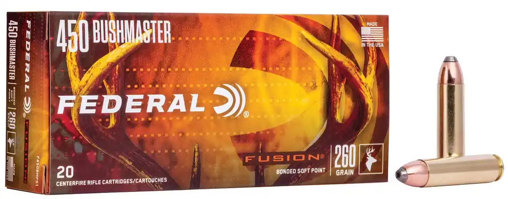 Federal Fusion 450 Bushmaster 260 Gr. Fusion Soft Point 20/Box