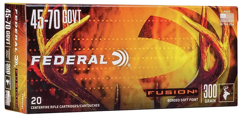 Federal Fusion 45-70 Gov. 300 Gr. Fusion Soft Point 20/Box