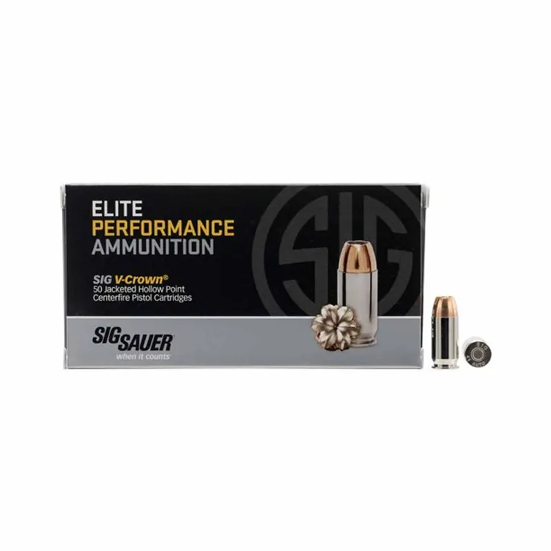 Sig Sauer 45 ACP 230gr Elite V-Crown JHP 50rd