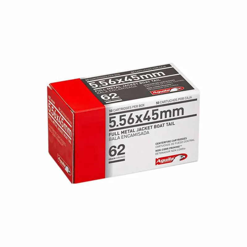 Aguila Target & Range 5.56mm 62 Gr FMJBT 50/Box