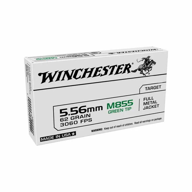 Winchester 5.56 M855 Green Tip FMJ 20/Box