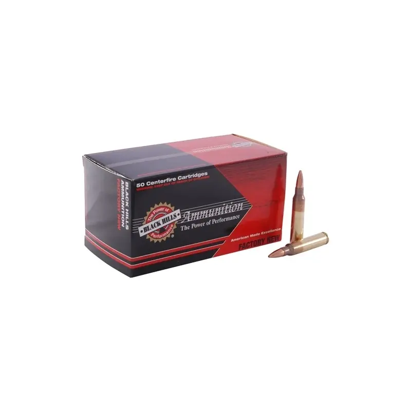 Black Hills 5.56x45mm NATO Ammo 62gr Barnes TSX Hollow Point 50 Rounds D556N18