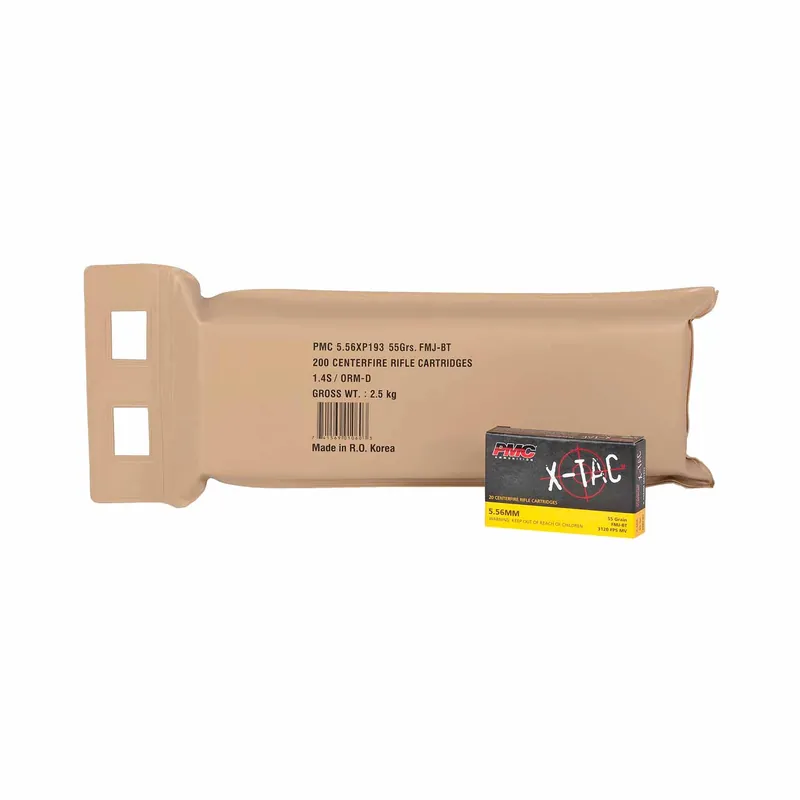PMC 5.56mm NATO 55gr FMJ 200rd - Pack