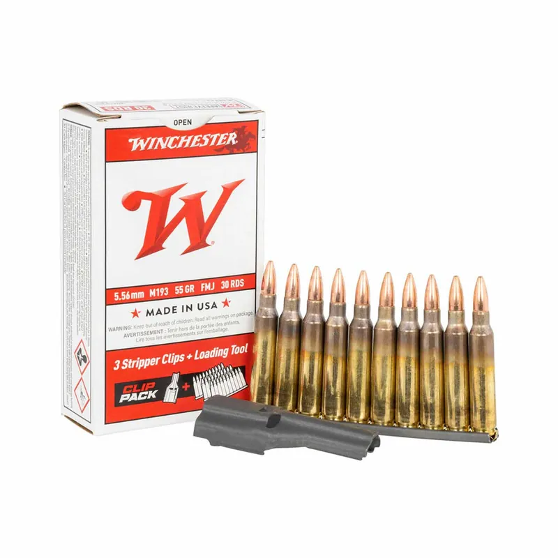 Winchester 5.56x45mm NATO 55gr FMJ 30rd Box