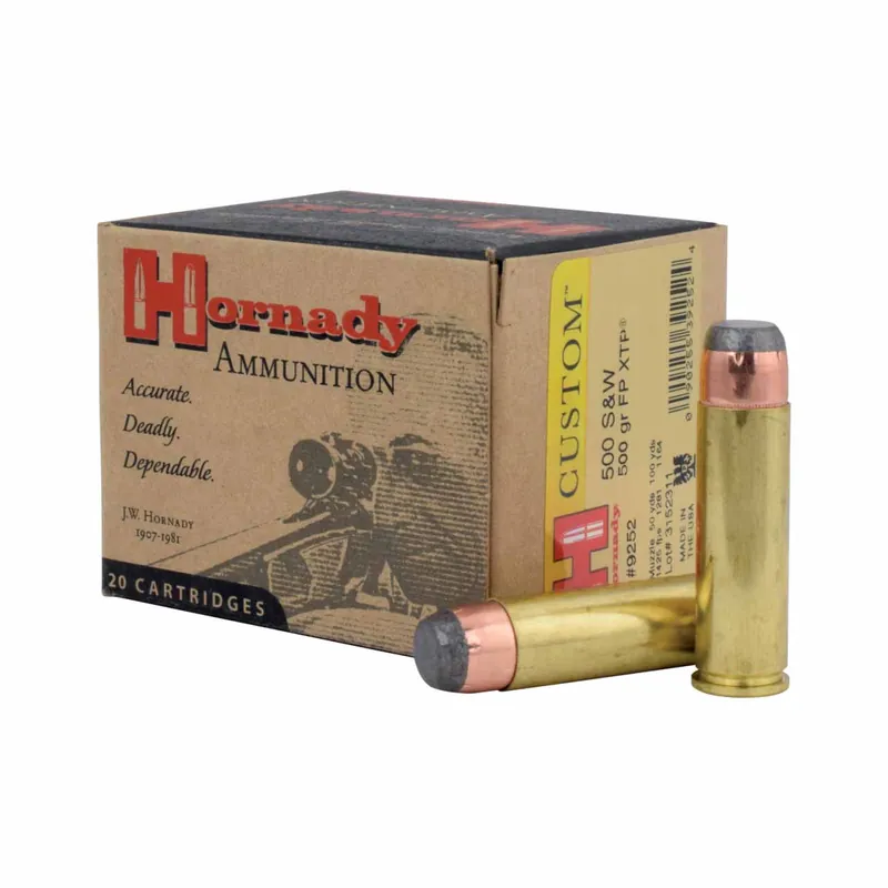 Hornady 500 S&W 500gr FP XTP 20rd - Box