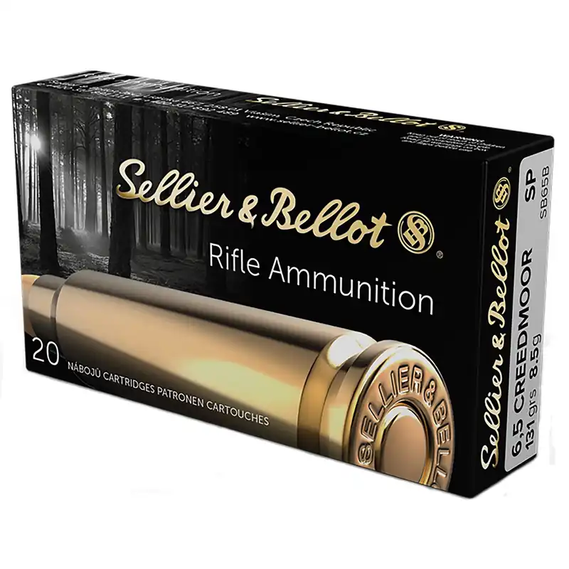 Sellier & Bellot Rifle 6.5 Creedmoor 131 gr 2740 fps Soft Point (SP) 20/Box