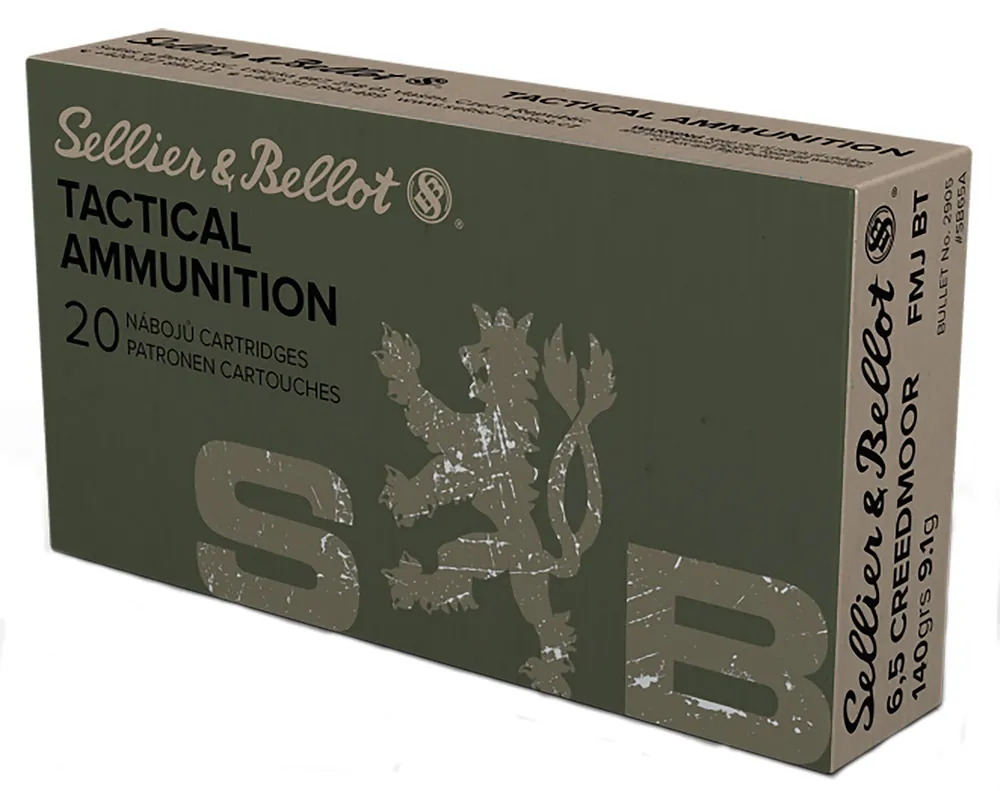 Sellier & Bellot Rifle 6.5 Creedmoor 140Gr. FMJ 20/Box