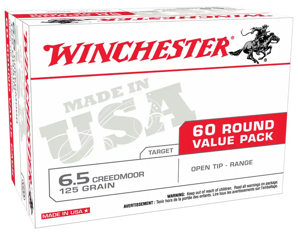 Winchester USA 6.5 Creedmoor 125 Gr. Open Tip 60/Box