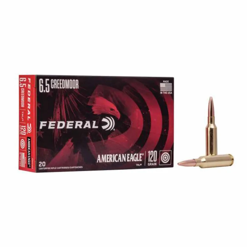 Federal 6.5 Creedmoor 120gr TMJ 20rd