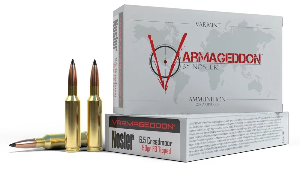 Nosler Varmageddon 6.5 Creedmoor Flat Base Tipped 90 Gr. 20/Box
