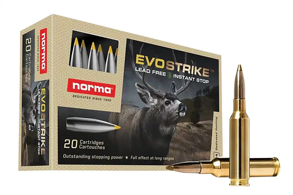 Norma Ammunition Dedicated Hunting Evostrike 6.5 Creedmoor 93 Gr. Polymer Tip Boat Tail 20/Box