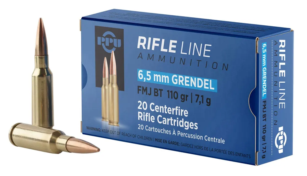 PPU Standard Rifle 6.5 Grendel 110 Gr. FMJBT 20/Box