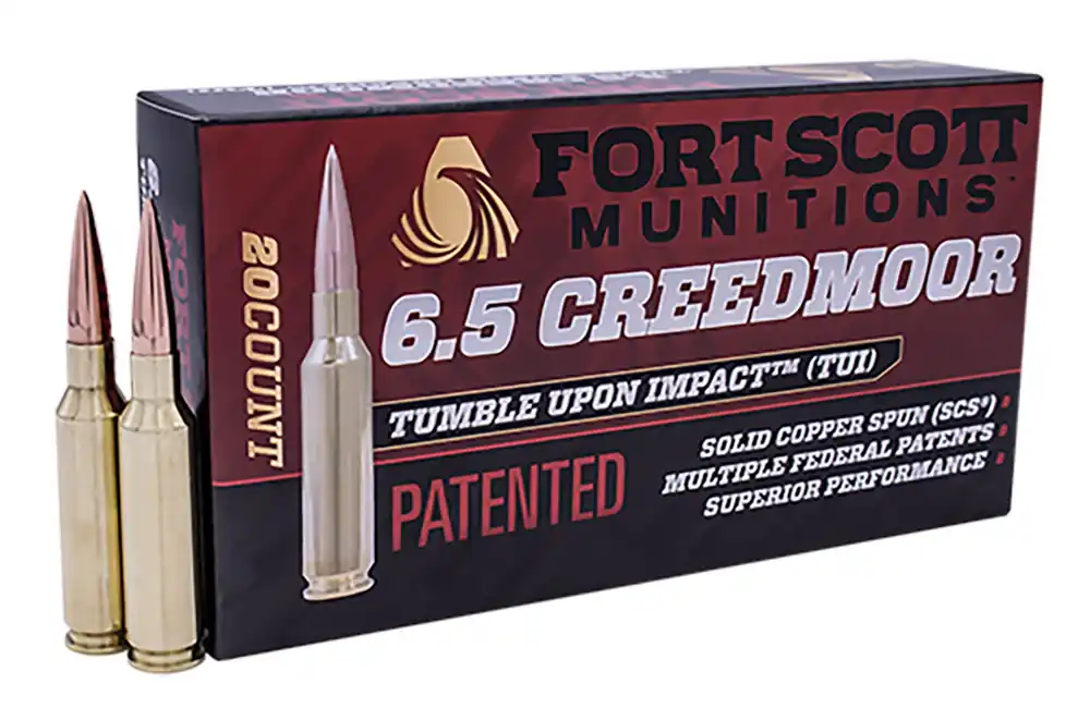 Fort Scott Munitions Tumble Upon Impact (TUI) 6.5 Grendel 123 Gr. Solid Copper Spun (SCS) 20/Box