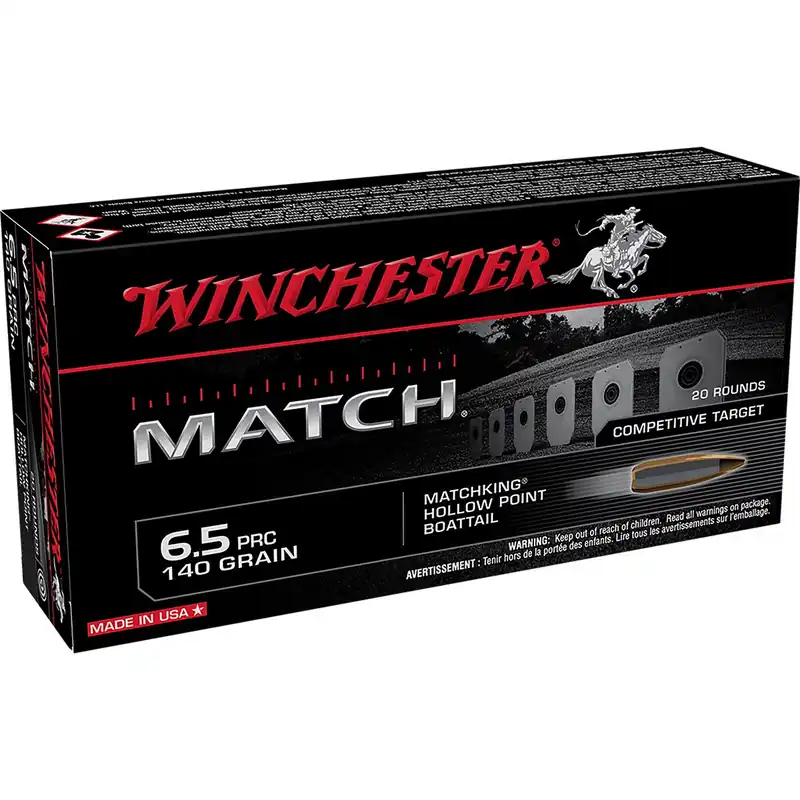 Winchester Ammo Match 6.5 PRC 140 gr Sierra MatchKing BTHP (SMBTHP) 20/Box