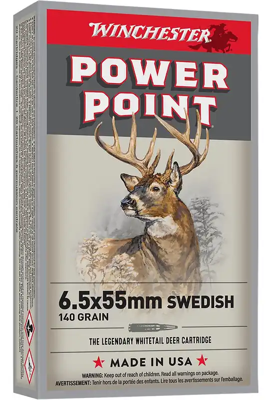 Winchester Power-Point 6.5X55 Swedish 140 Gr. 20/Box