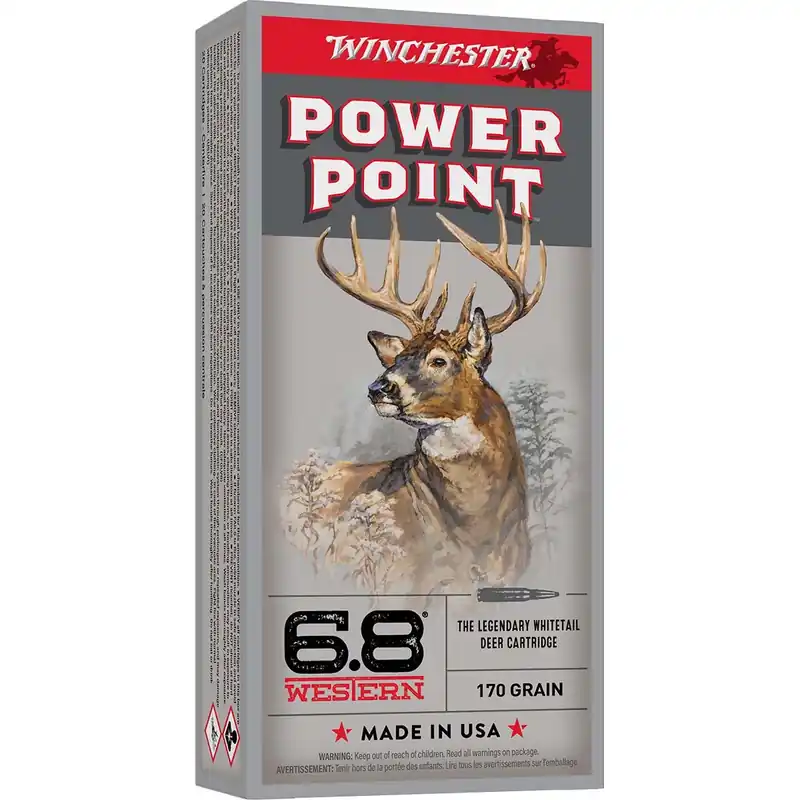 Winchester Ammo Power-Point 6.8 Western 170 gr Power-Point (PP) 20/Box