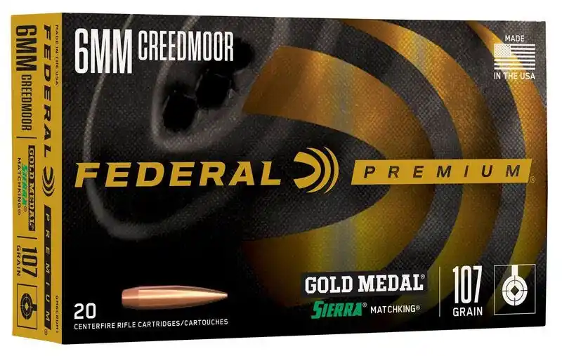 Gold Medal Sierra MatchKing 6mm Creedmoor 107 Grain GM6CRDM1