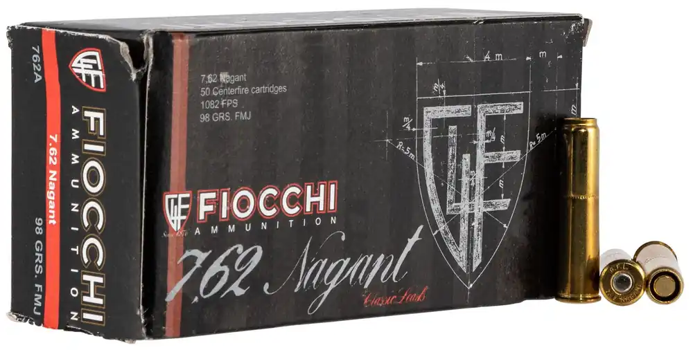 Fiocchi Heritage 7.62x38mmR Nagant 97 gr Full Metal Jacket 50 Per Box