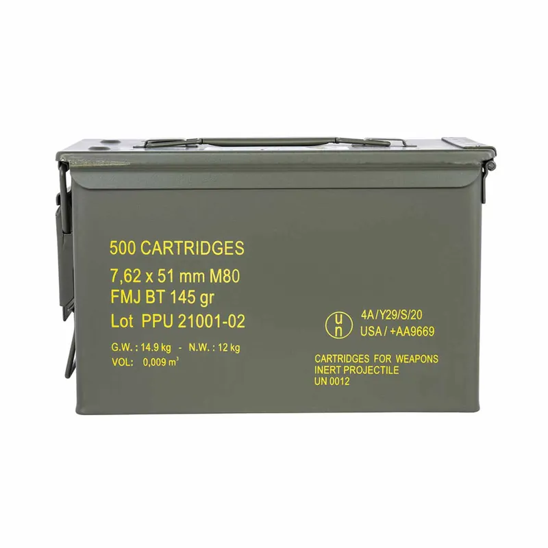 PPU Rangemaster 7.62x51mm 145Gr. FMJBT 500-Can