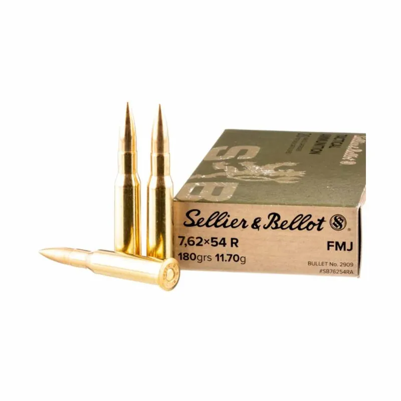 Sellier & Bellot 7.62X54R 180gr FMJ 20rd - Box