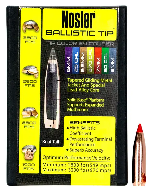 Nosler Ballistic Tip 7mm .284 140 Gr. Spitzer 50/Box