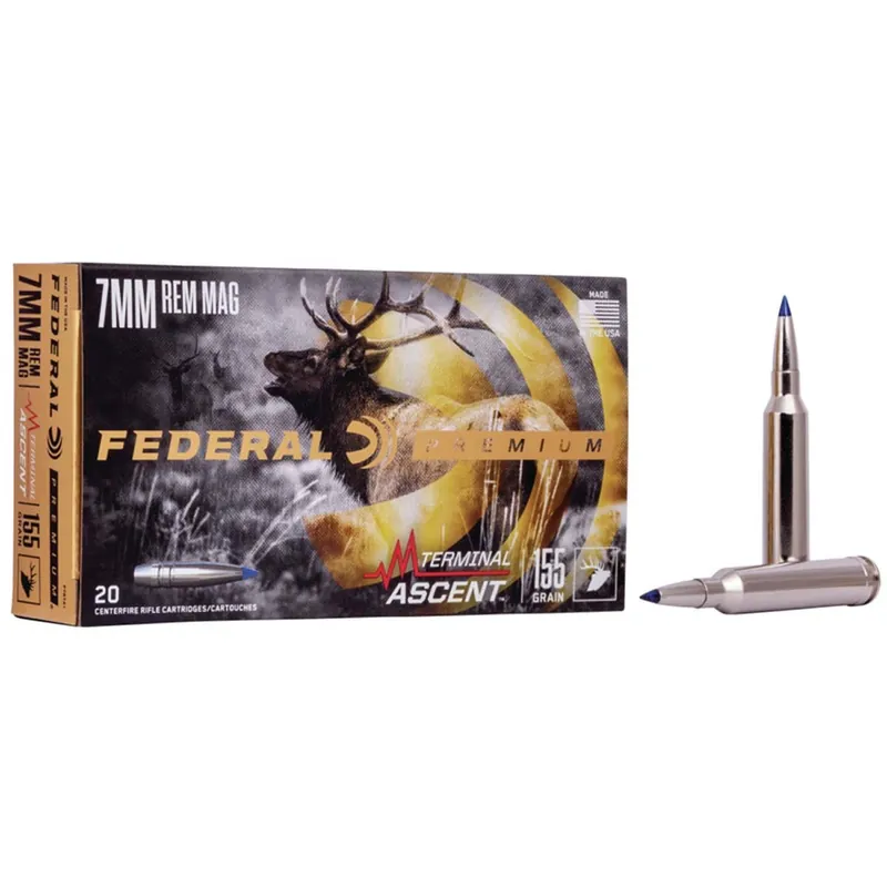 Federal Premium Terminal Ascent 7mm Rem Mag 155 gr Terminal Ascent 20/Box
