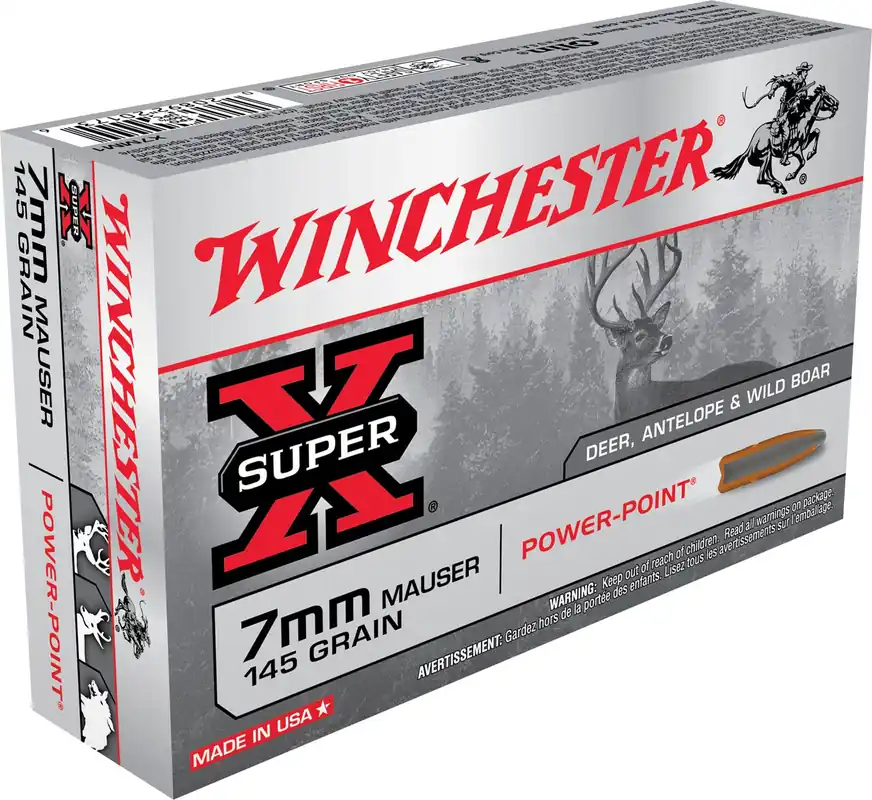 Winchester Super-X 7mm Mauser 145 Gr. Power-Point 20/Box