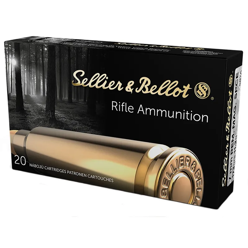 Sellier & Bellot Rifle 7mm Rem Mag 173 gr 2782 fps Soft Point Cut-Through Edge (SPCE) 20/Box