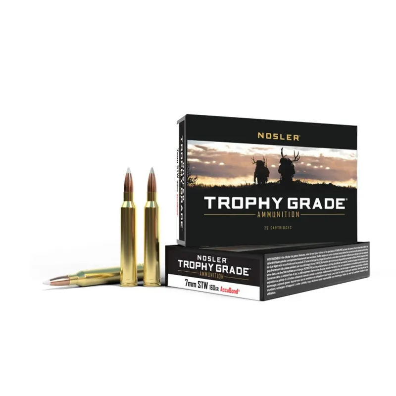 Nosler 7MM STW 160GR AccuBond Trophy Grade