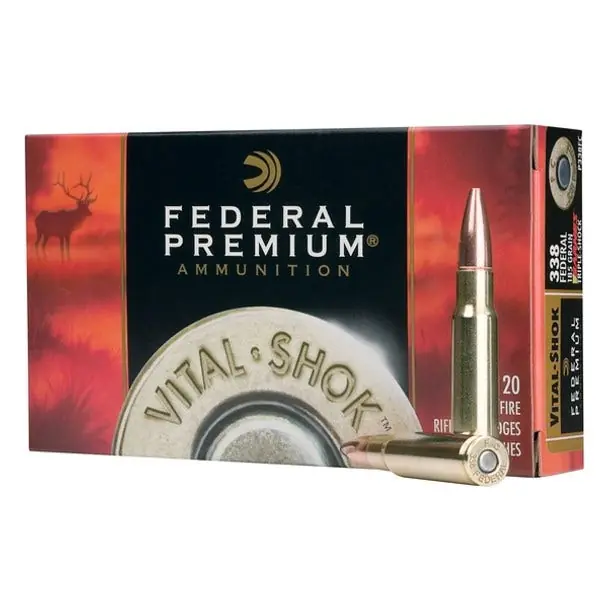 FEDERAL Vital-Shok 7mm WSM 160 Grain Trophy Bonded Tip Ammo, 20 Round Box P7WSMTT1