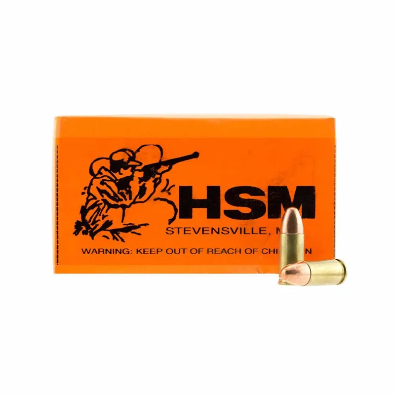 HSM 9mm 115gr FMJ 50rd - Box