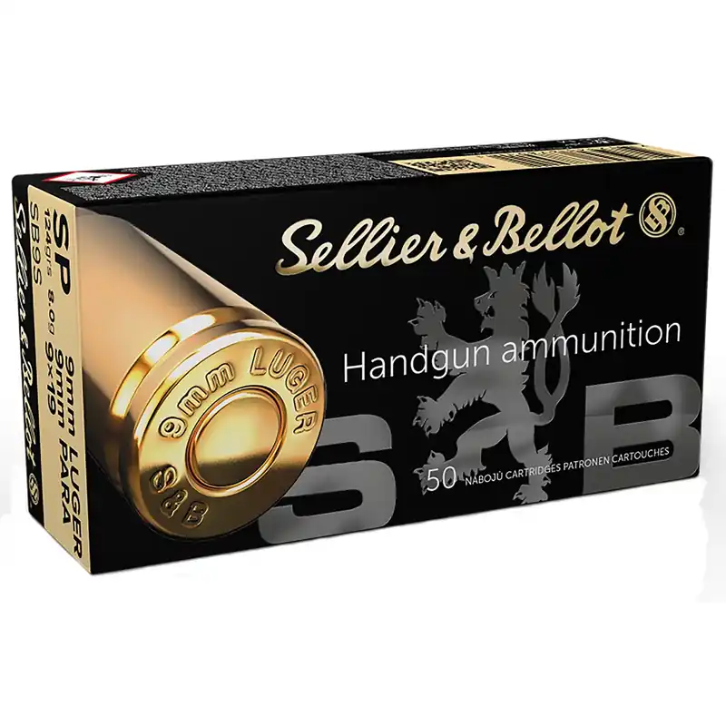Sellier & Bellot Handgun Target 9mm Luger 124 Gr. SP 50/Box