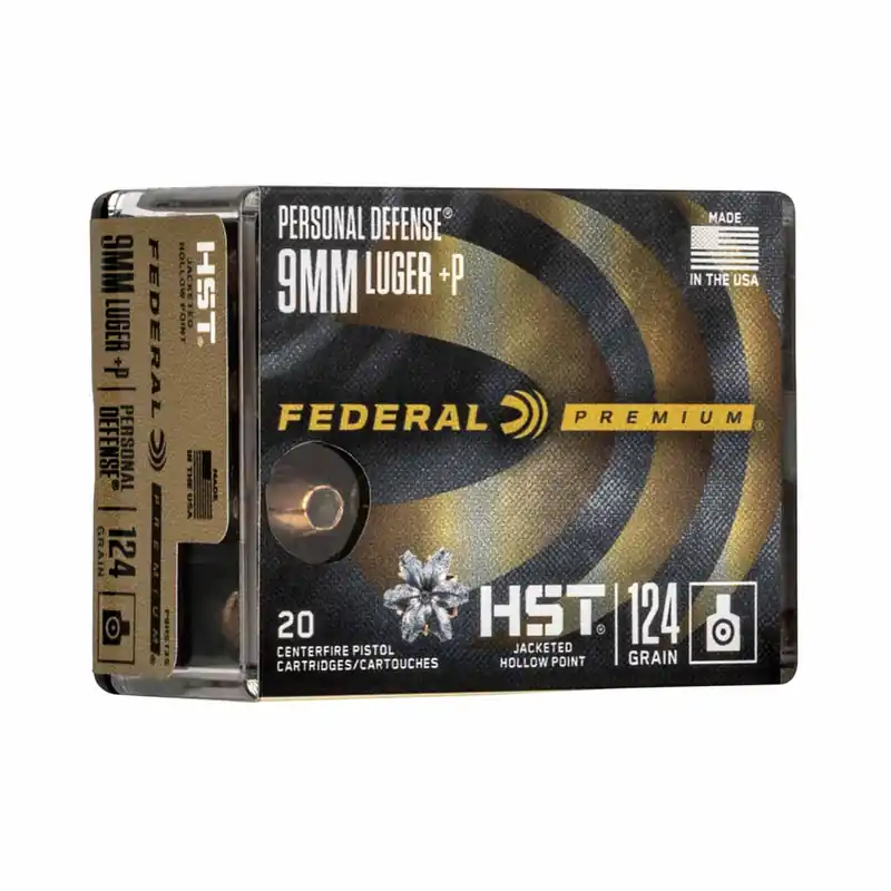 Federal 9mm 124gr +P HST 20rd - Box