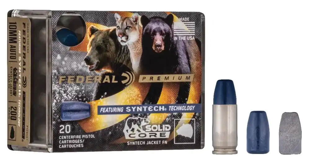 Federal P9SHC1 Syntech, 9MM, 147 Grain, Solid Core, 20 Round Box