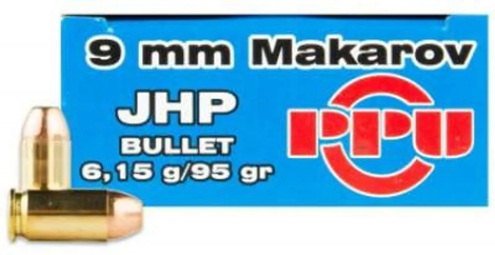 Prvi PPU PPD9M 9x18 Makarov Ammo 95gr JHP 50 Rds. PPR941