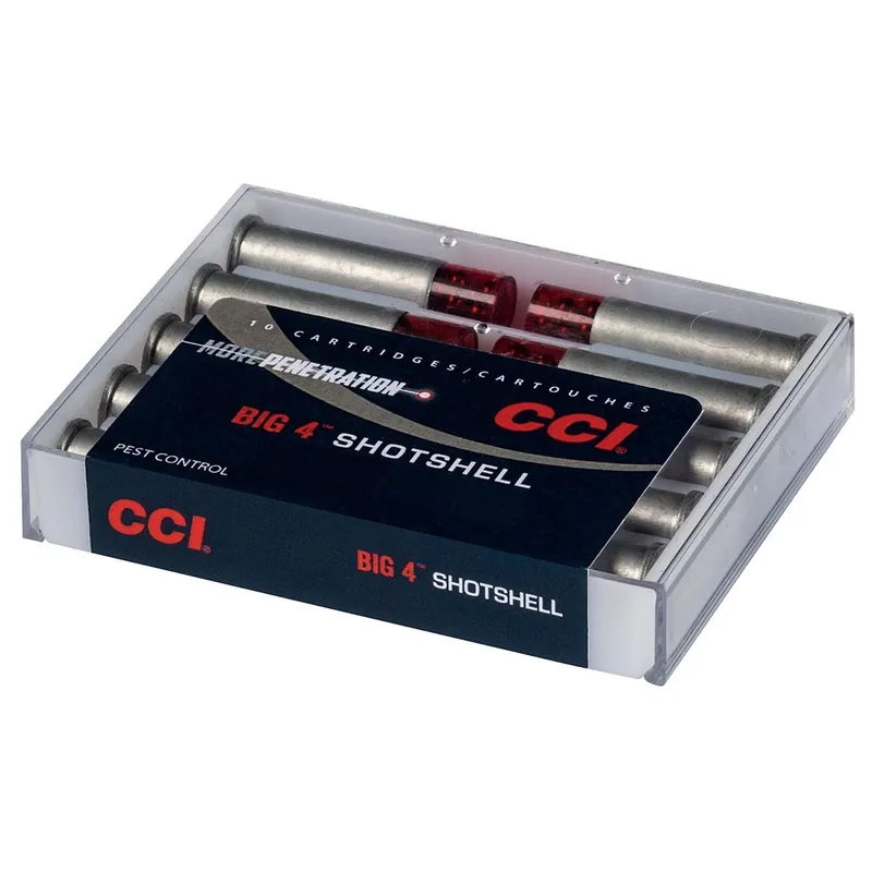 CCI Big 4 Shotshell 9mm Luger 45 gr 1000 fps Shotshell 4 Shot 10/Box