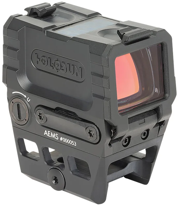 Holosun AEMS RED Black Anodized 1.1 x 0.87 2 MOA Red Dot w/65 MOA Red Circle Reticle