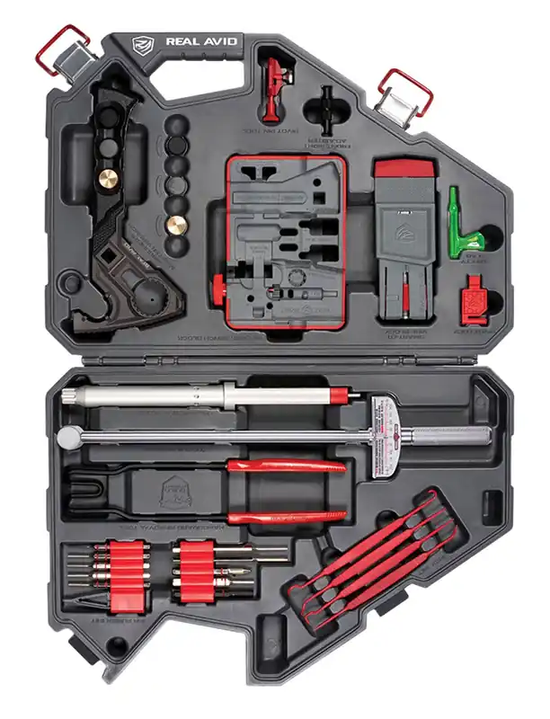 Real Avid AR15 Master Kit Gray/Red Multiple