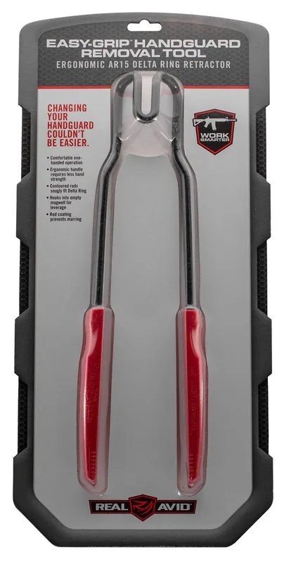 Real Avid Easy Grip Handguard Removal Tool Black/Red Metal Rifle AR15/M16 Rubber Handle