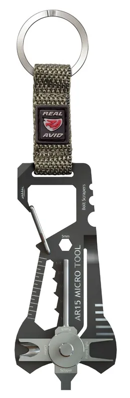 Real Avid AR15 Micro Tool Black & Gray Stainless Steel Rifle