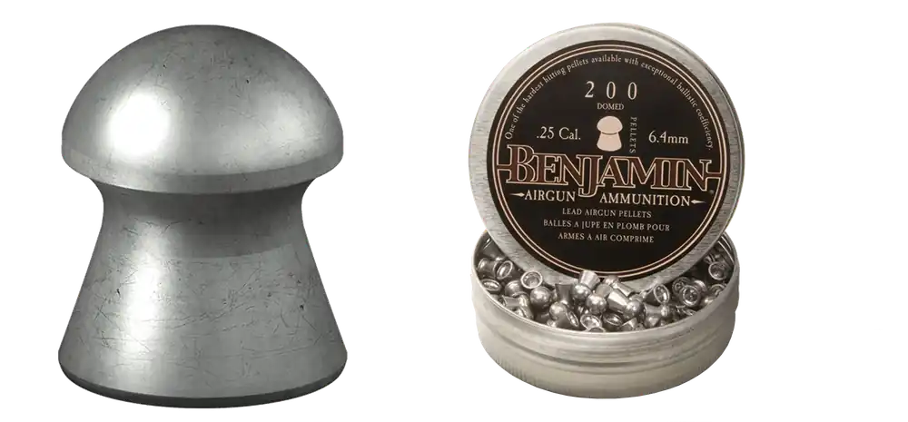 Benjamin Discovery Domed Pellets 25 Lead Classic 200 Per Tin