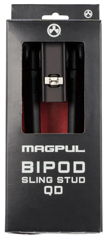 Magpul Bipod made of Aluminum with Black Finish, Sling Stud Attachment, 6.30-10.30" Vertical Adjustment, & Rubber Feet for AR-Platform MAG1075-BLK